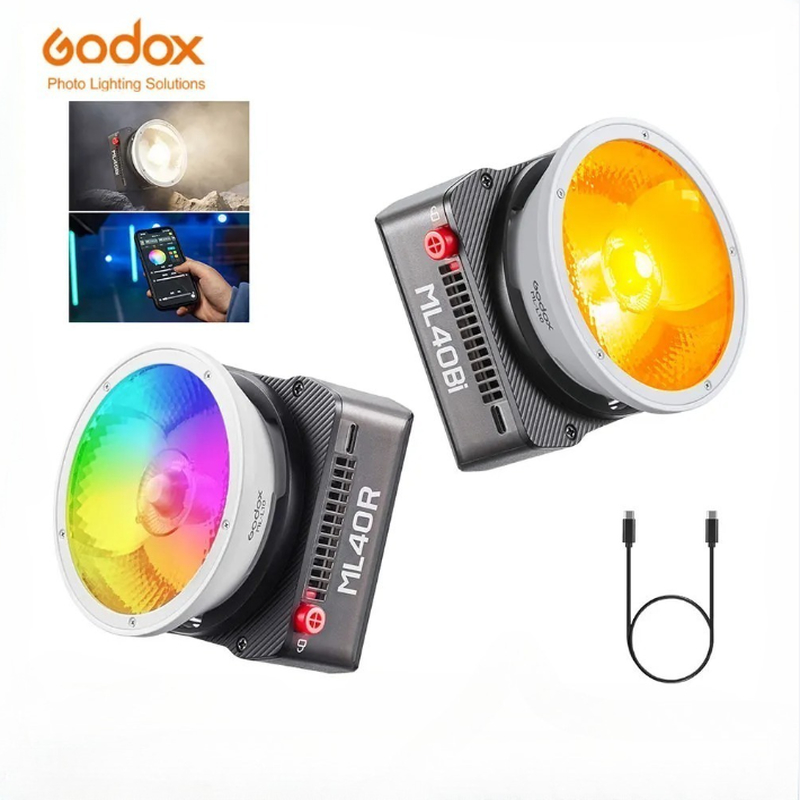 Photography Lighting Placement - Godox ML40R 40W Kieszonkowa lampa LED