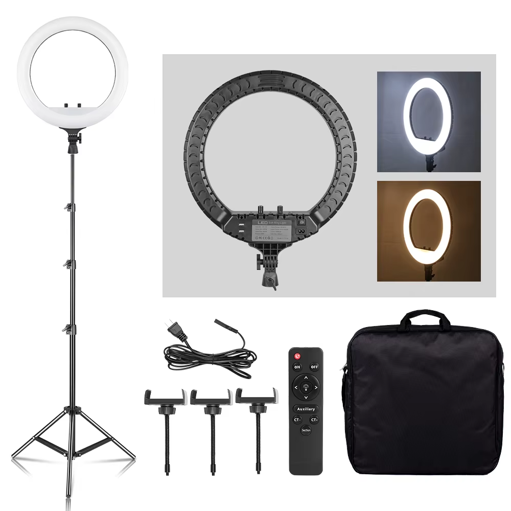 Photography Lighting Circle - Lampa pierścieniowa LED SH 18 cali
