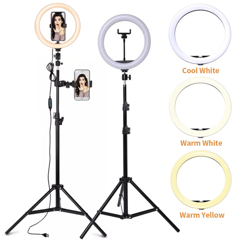 Photography Lighting Circle - Lampa LED do selfie z regulacją