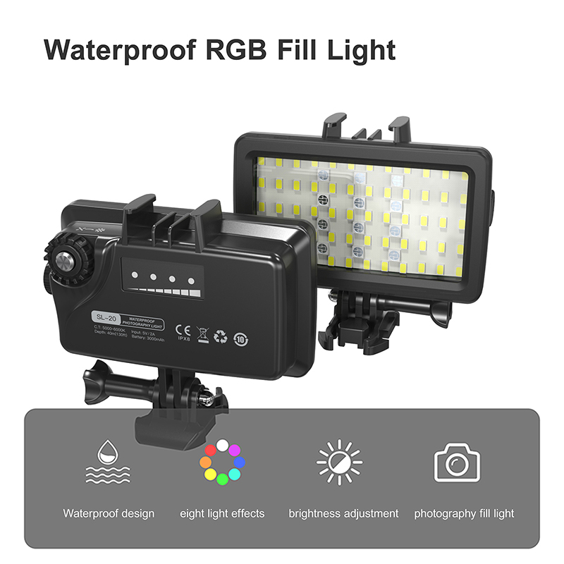 Photography Lighting Rgb - Światło wypełniające RGB/LED do fotografii podwodnej,
