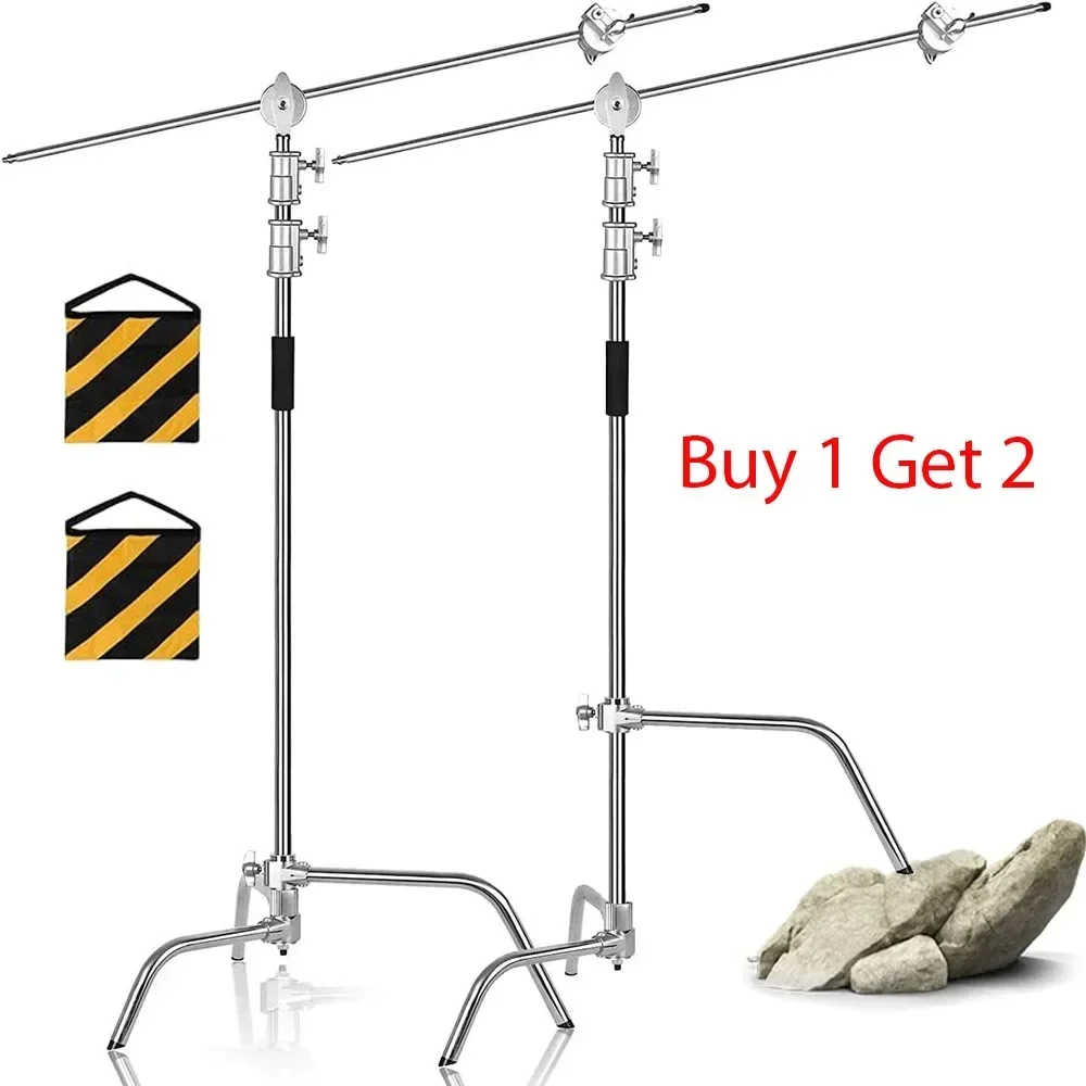 Photography Lighting Meter - Zestaw wsporników krzyżowych ze stali nierdzewnej