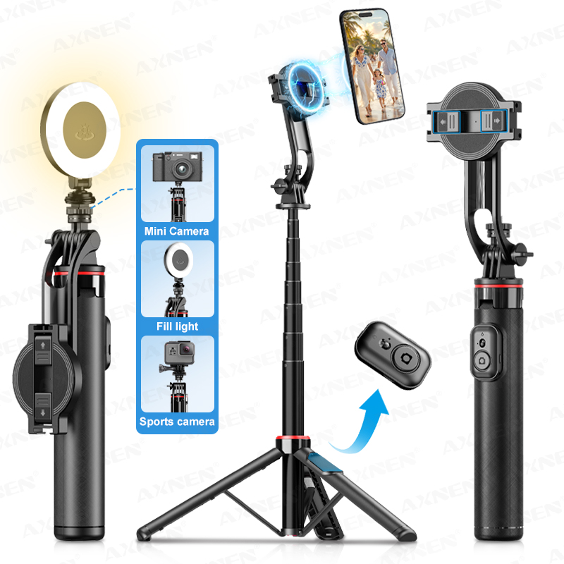 Photography Lighting Circle - AXNEN C20 Magnetyczny Statyw Selfie Stick