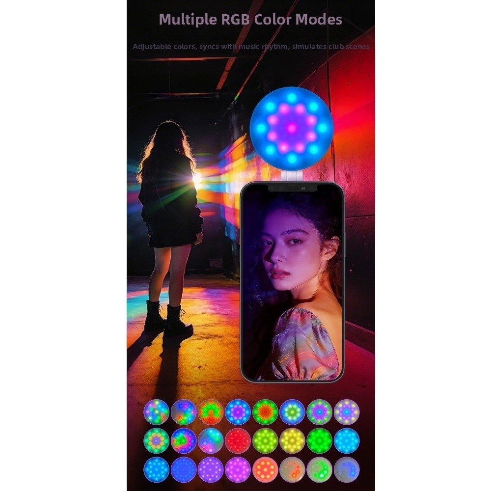 Photography Lighting Color - Przenośna mini lampa doświetlająca 3000-6500K z