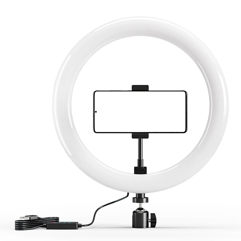 Photography Lighting Circle - 10-calowa lampa pierścieniowa LED do selfie