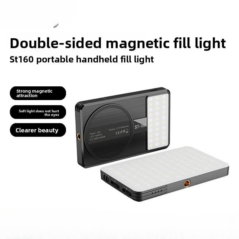 Photography Lighting Color - Dwustronne magnetyczne światło do selfie, do