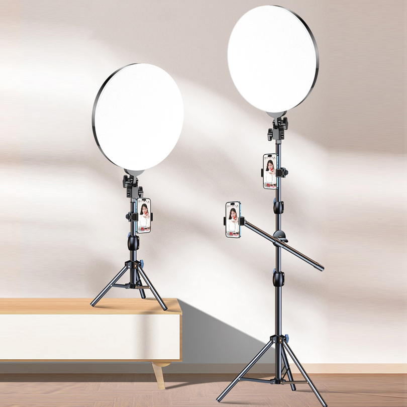 Photography Lighting Circle - 10-calowa lampa LED do fotografii, statyw,