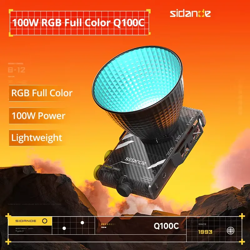 Lampa fotograficzna Sidande Q1 – Photography Lighting Color recenzja i cena