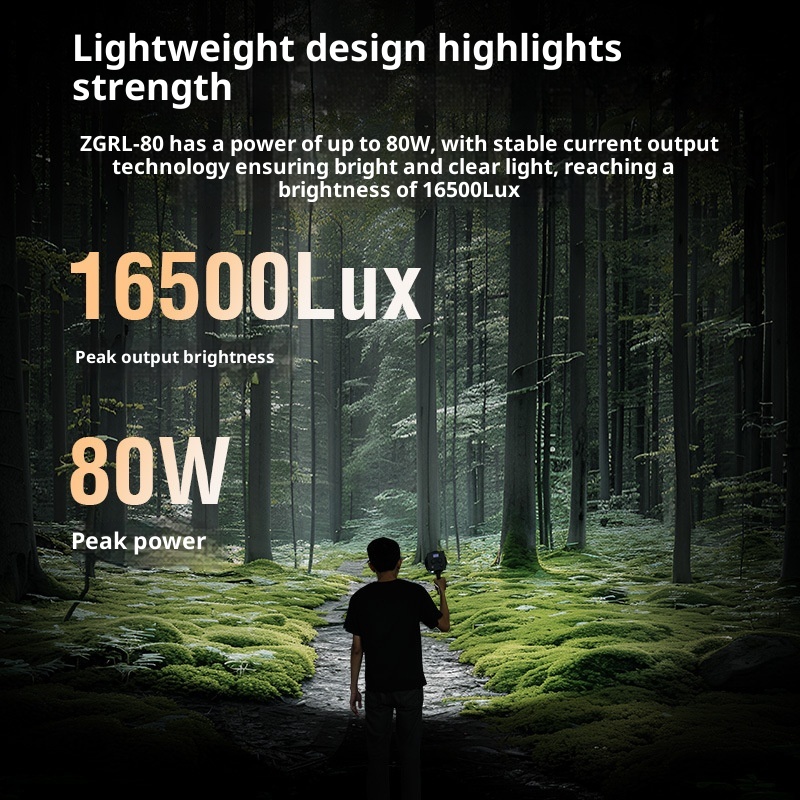 ZGRL80 80W COB LED Lampa Wideo – Photography Lighting For Outdoors recenzja i cena