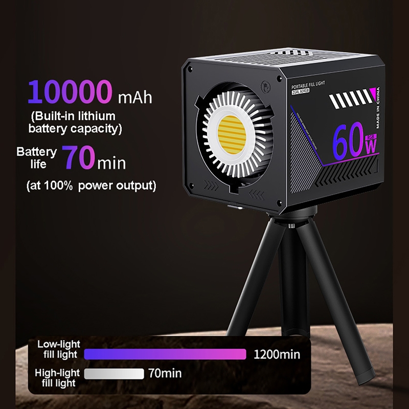 Lampa wideo RGB 60W, przenośna – Photography Lighting Rgb recenzja i cena
