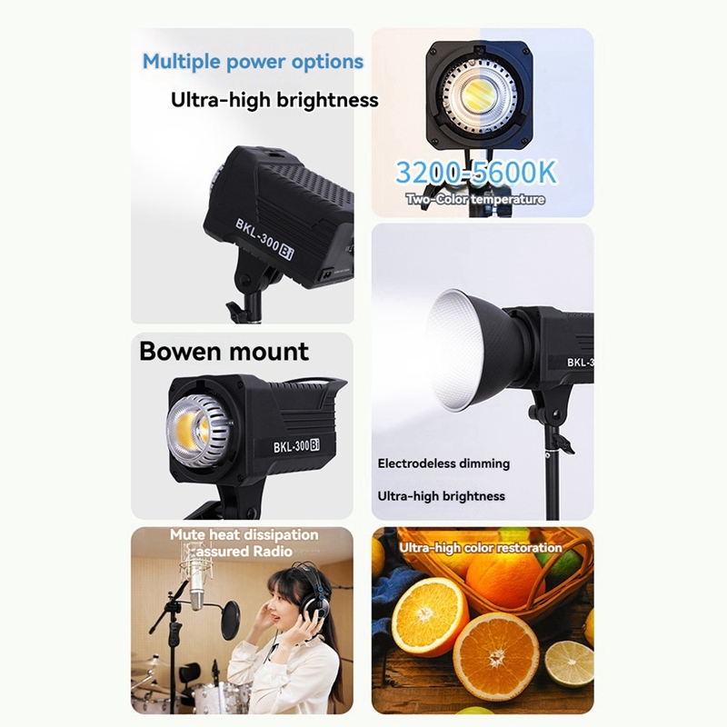 Lampa wideo Bi LED 300W, ciągł – Photography Lighting Color recenzja i cena